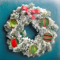 SY Super Bang Christmas Ball Ornaments 15PCS Red Green 80MM