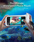ESR Waterproof Phone Pouch for iPhone 13/14/15 Pro IPX8 2 Pack Black/Clear
