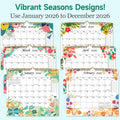 Lbylyhxc 2026 Wall Calendar 18 Months Jul 2025-Dec 2026 14.7x11.5 Inches