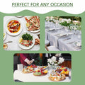 YOLCAR Disposable Tablecloths 108x54in PEVA White 2 Pack Classic Style
