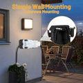 CFMASTER Weatherproof Outdoor Electrical Box 7x3x4in IP66 White & Black