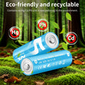 Aolcev AA 2500mAh 1.5V Alkaline Batteries 10 Pack Multicolor