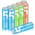 Aolcev AA 2500mAh 1.5V Alkaline Batteries 10 Pack Multicolor