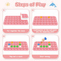 fygurso Logic Road Builder STEM Toy Puzzle Pink 32PCS Brain Teaser Game