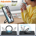 Temdan iPad Case 11th Gen 11"/10th Gen 10.9" 360° Stand Handle Strap Black