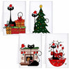 Tudomro Christmas Black Cat Kitchen Towels 16x24 4 Pcs Soft Absorbent