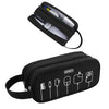 HESTECH Electronic Organizer Travel Cable Case Double Layer Medium Black 9x4x3.5
