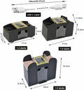 Automatic 2-Deck Card Shuffler Electric Mixer for Home Game Nights
