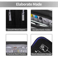 HESTECH Electronic Organizer Travel Cable Case Double Layer Medium Black 9x4x3.5