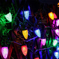 HAYATA 50 LED Strawberry String Lights 23ft C6 Multi Color Christmas Decor