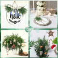 Dushle Norfolk Pine Branches 18in Artificial Greenery Stems 6 Count Green