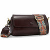 Yonami Genuine Leather Crossbody Purse Small Wine Versatile Everyday