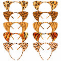 Aprince Cheetah Leopard Cat Ears Headband Color 04 1 Count Women Halloween