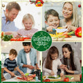 Suhctuptx 28PCS Toddler Knife Set Kids Kitchen Knives Crocodile Color Safe