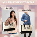 QLSKO Birthday Gift Canvas Tote Bag for Women Beach Party Keepsake