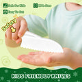 Suhctuptx 28PCS Toddler Knife Set Kids Kitchen Knives Crocodile Color Safe