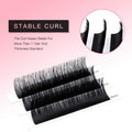 TDANCE Lash Extension Matte Black Curl D 0.15mm Thickness 19mm Size