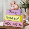 Chunful 4 Pcs Christmas Table Decor Wooden Winter Rustic Xmas Block Signs