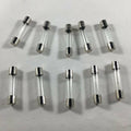COMPSTUDIO 10Pcs 0.5A 250V Fast Blow Glass Fuse 6x30mm