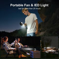 yiHuiya Portable Fan Under Shirt Waist Clip-On 4-Speed Rechargeable White