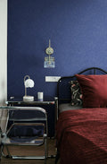 Safiyya 17.3x78.7in Teal Silk Textured Peel Stick Wallpaper Vinyl Roll