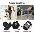 Fosegei Monkey Foot Ankle Straps Dumbbell Cable Machine Black Single