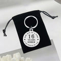 Alotozo 16 Year Sobriety Keychain AA Recovery Gift Men Women