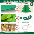EMPOF Felt Christmas Tree 3.3ft DIY Set with Snowflake Lights & 32 Ornaments