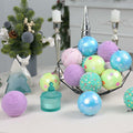 SY Super Bang 15PCS Christmas Ornaments Set 8CM Macaroon Colorful Plastic