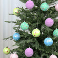 SY Super Bang 15PCS Christmas Ornaments Set 8CM Macaroon Colorful Plastic