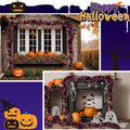 Riceshoot Metallic Tinsel Garland 131.23ft Black Orange Purple Retro Color