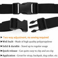 VTACOUTV 1-inch Nylon Webbing Quick Side Release Buckle Khaki