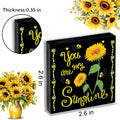 Crizaor You Are My Sunshine Inspirational Acrylic Keychain Black