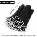 CCINEE 4.37 Yards Black Pearl Wrinkled Flower Wrapping Mesh Paper Wedding