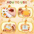 Memorywuu 36 Sets Thanksgiving DIY Crafts Kit Fall Photo Frames Pumpkin Leaf