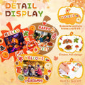 Memorywuu 36 Sets Thanksgiving DIY Crafts Kit Fall Photo Frames Pumpkin Leaf