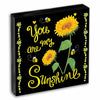 Crizaor You Are My Sunshine Inspirational Acrylic Keychain Black