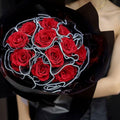CCINEE 4.37 Yards Black Pearl Wrinkled Flower Wrapping Mesh Paper Wedding