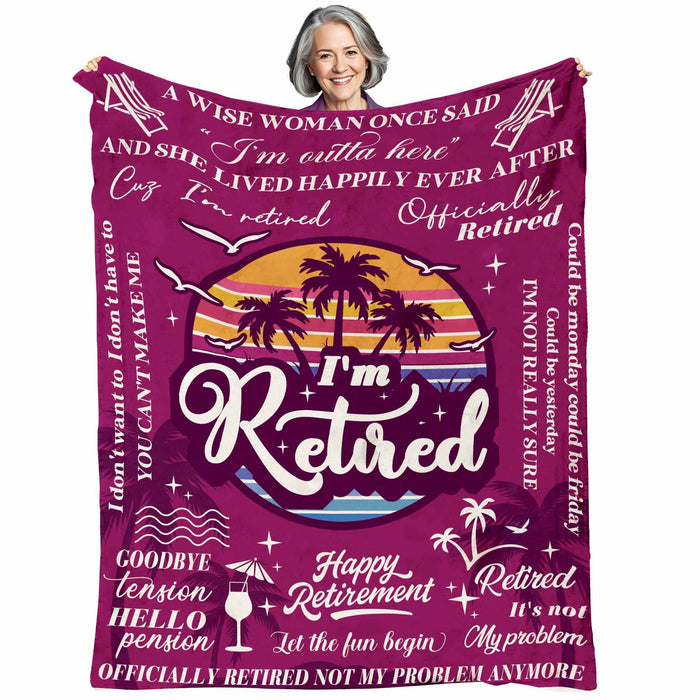 HEIFAM Retirement Blanket 60x80 for Women Nurse Friend 2025