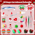 Frerdui Cat Advent Calendar 2025 24 Days Kitten Toys Feather Teaser Red