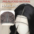 BUPPLER 18 Inch Medium Wavy Synthetic Wig Middle Part Light Brown