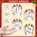 Asikkon Brain Teaser Advent Calendar 2025 24Days Christmas Countdown Silver