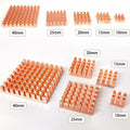 Haojiaho Pure Copper HeatSink 0.59x0.59x0.24in Adhesive Tape 2PCS Copper