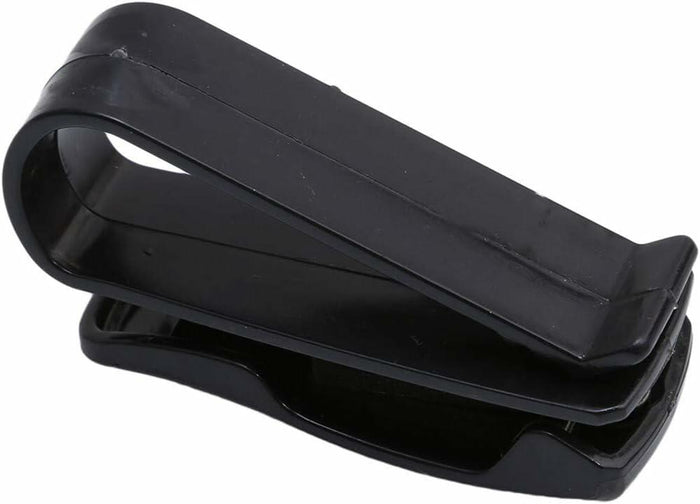 Black Glasses Holder Car Sun Visor Sunglasses Mount Ticket Card Clip 4 Pcs