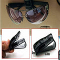 Black Glasses Holder Car Sun Visor Sunglasses Mount Ticket Card Clip 4 Pcs