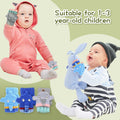 CNGYNI Toddler Cartoon Knitted Convertible Gloves Mittens Cover Sky Blue 1-3Y