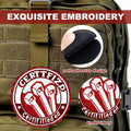 ALYRMEI Zip Tie Certified Embroidered Morale Patch for Backpacks Blue