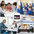 LaOficina 50 Pack 3 Ring Zippered Binder Pencil Pouch Clear Window Black