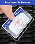 Glsgsb 6 Pack Social Security Card Protectors 24 Mil Clear Waterproof