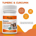 PetriTailor Turmeric Curcumin Dog Supplement Hip & Joint Support 60 Tablets